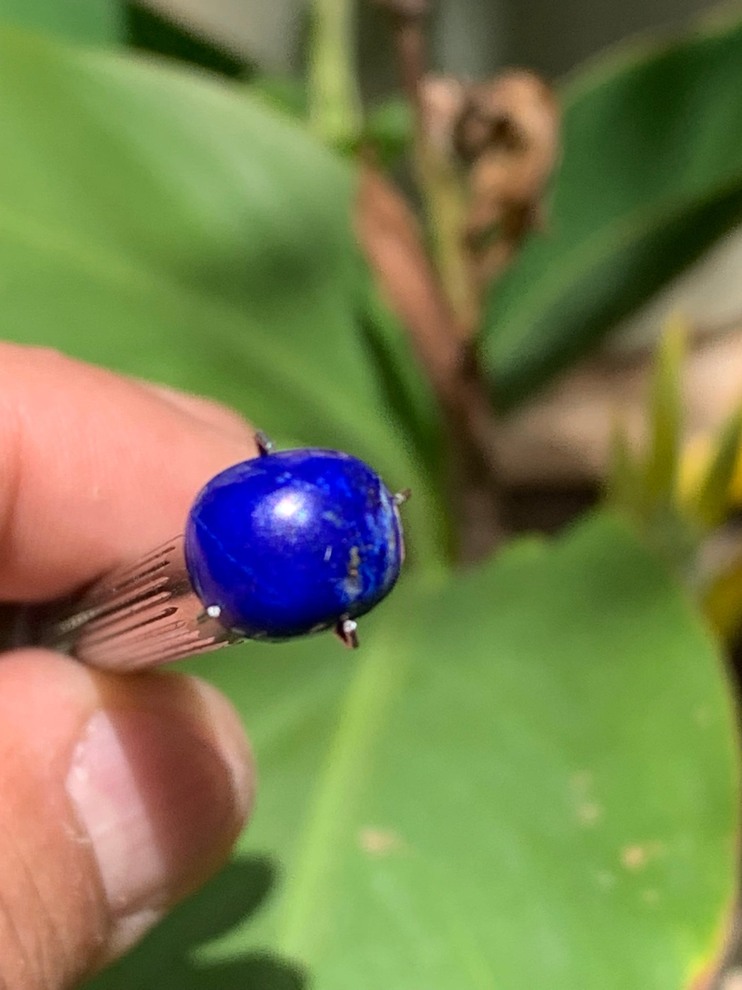 Lapis lazuli, cabochon de 10mm x9 x5 - 3,5 carats. Parfait en bijouterie, collection ,exposition...