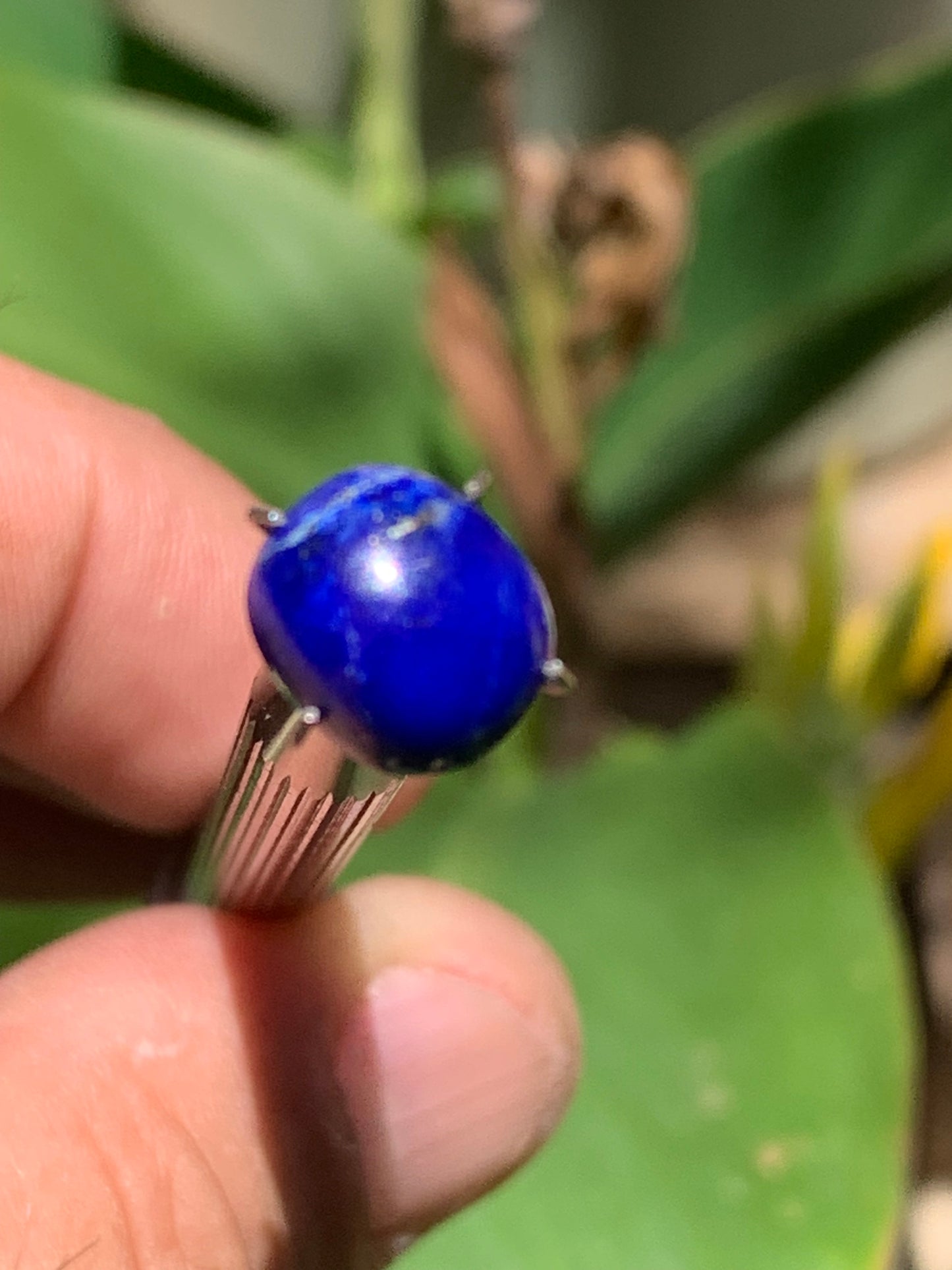 Lapis lazuli, cabochon de 10mm x9 x5 - 3,5 carats. Parfait en bijouterie, collection ,exposition...