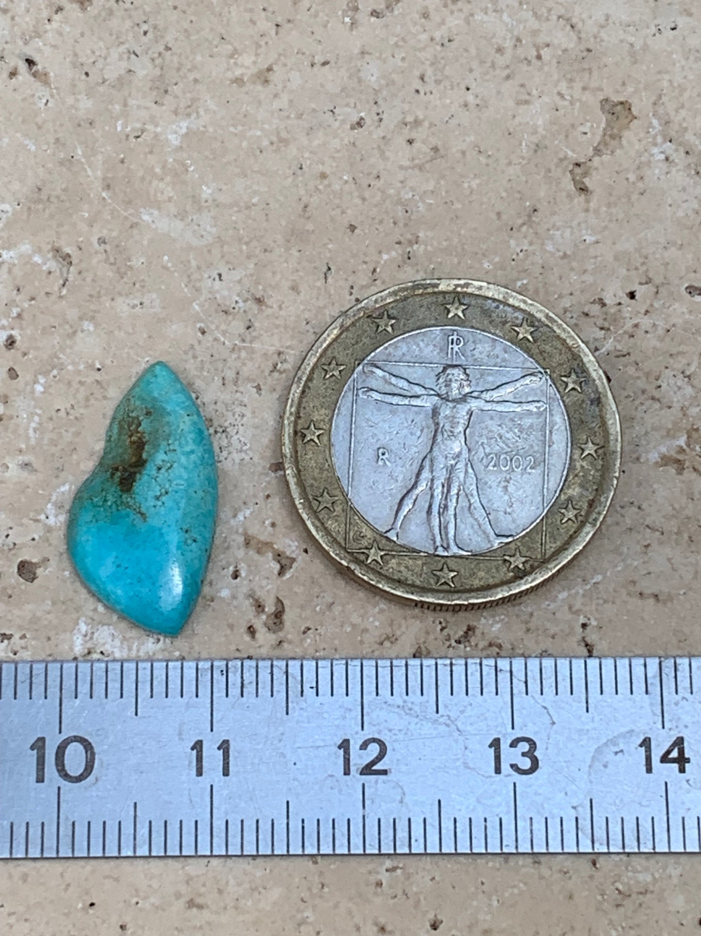 Turquoise, 20mm cabochon x10 x3 - 3 carats. Perfect for jewelry, collections, exhibitions...