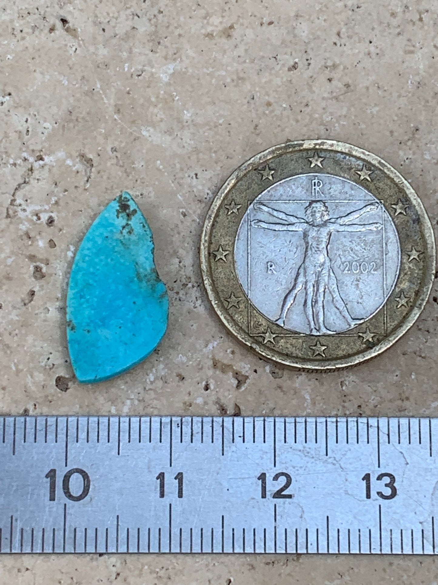 Turquoise, 20mm cabochon x10 x3 - 3 carats. Perfect for jewelry, collections, exhibitions...