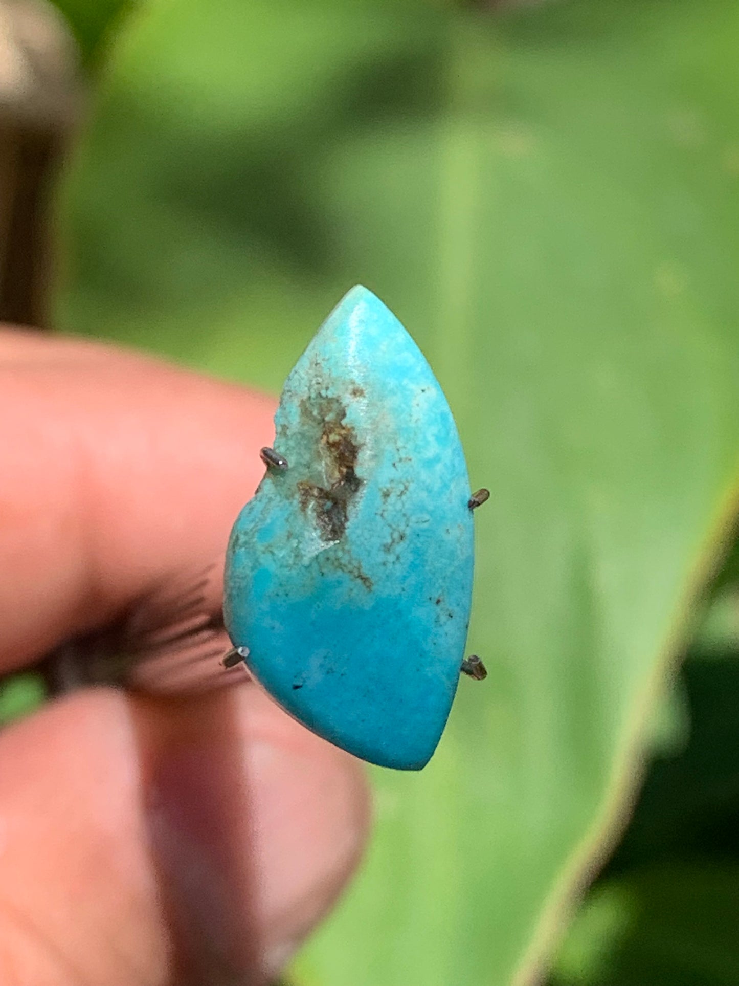 Turquoise, 20mm cabochon x10 x3 - 3 carats. Perfect for jewelry, collections, exhibitions...