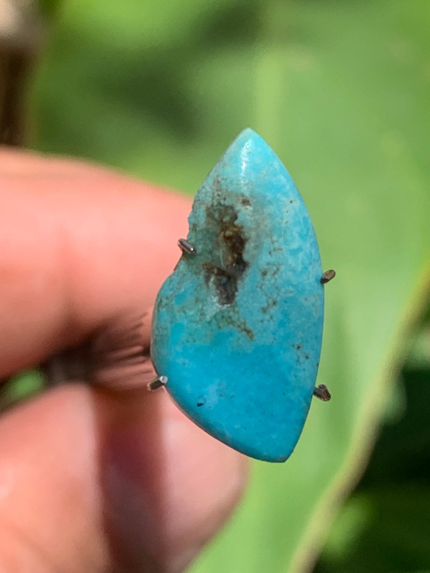Turquoise, 20mm cabochon x10 x3 - 3 carats. Perfect for jewelry, collections, exhibitions...