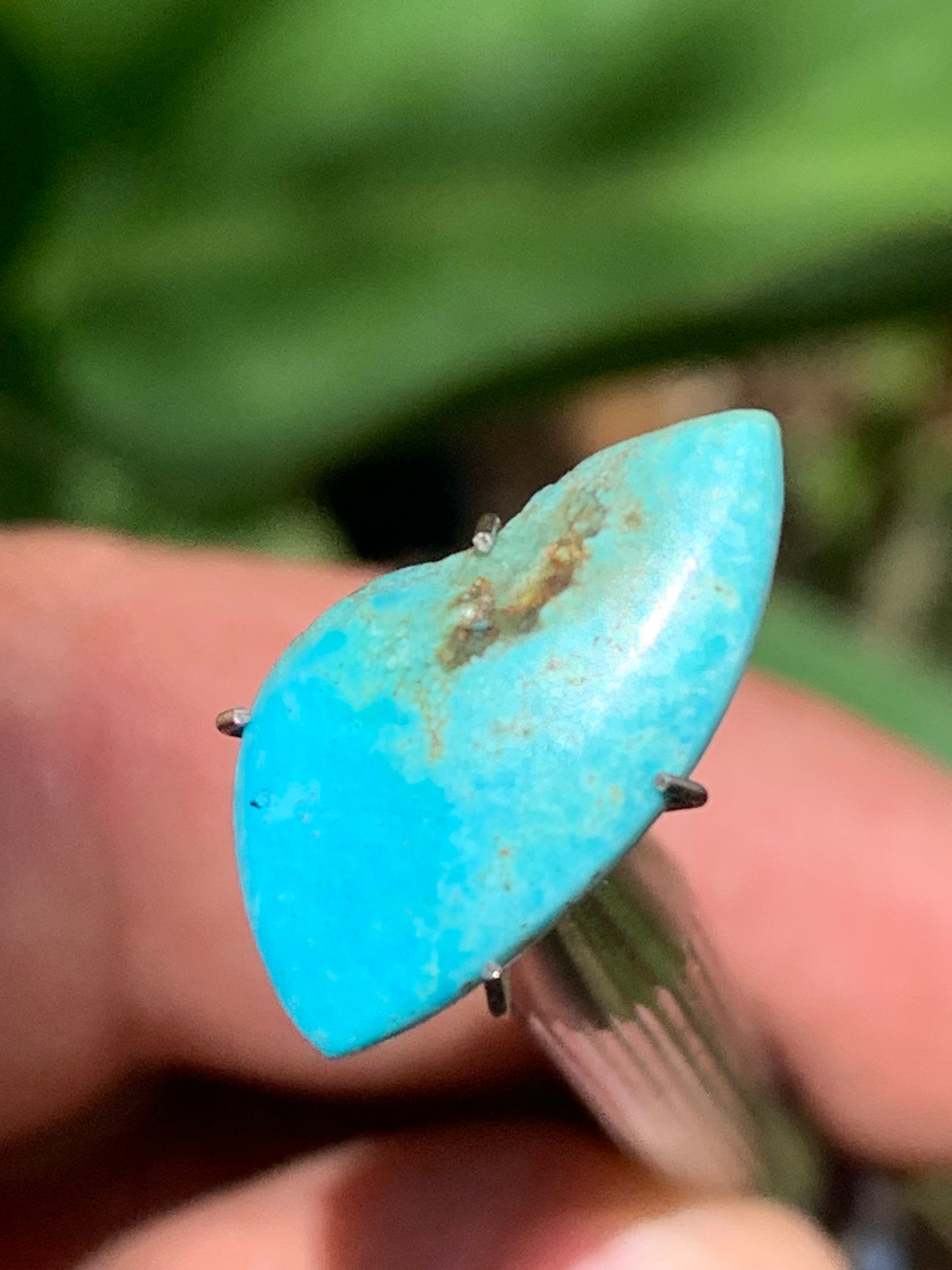 Turquoise, 20mm cabochon x10 x3 - 3 carats. Perfect for jewelry, collections, exhibitions...