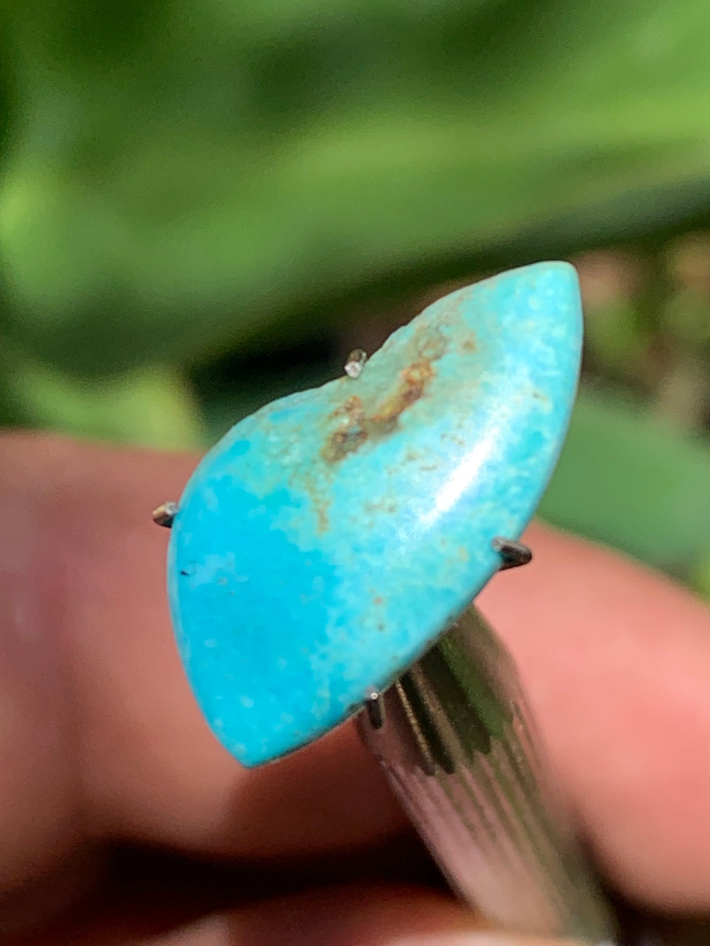 Turquoise, 20mm cabochon x10 x3 - 3 carats. Perfect for jewelry, collections, exhibitions...
