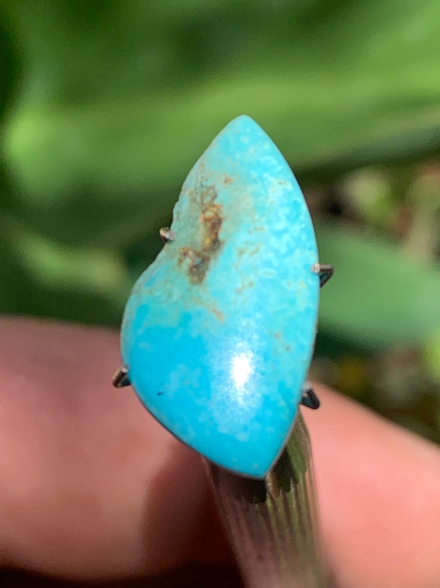Turquoise, 20mm cabochon x10 x3 - 3 carats. Perfect for jewelry, collections, exhibitions...