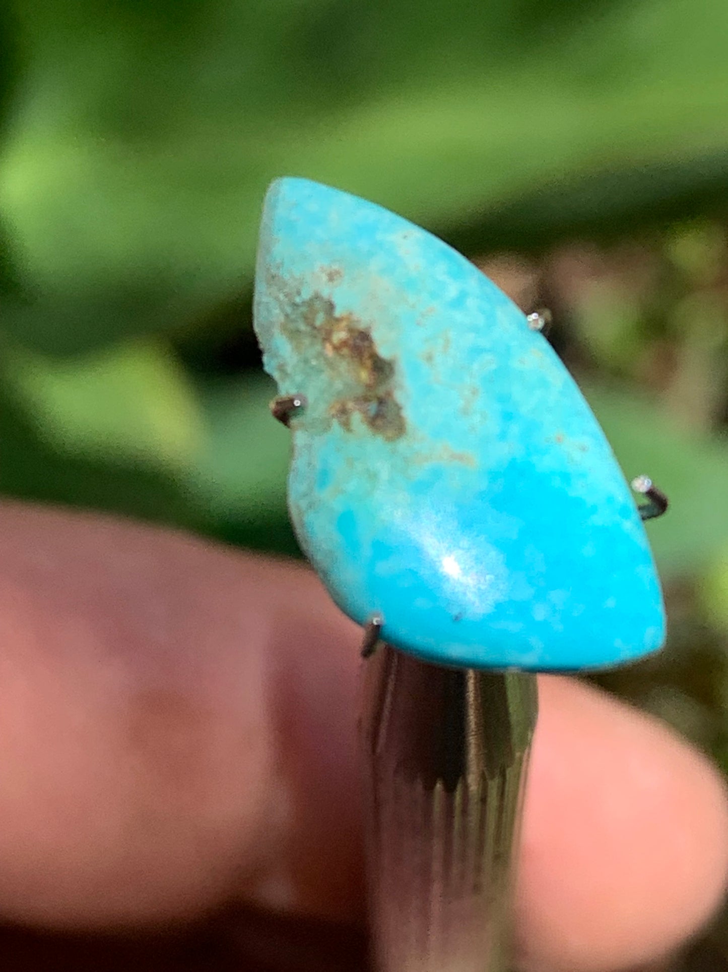 Turquoise, 20mm cabochon x10 x3 - 3 carats. Perfect for jewelry, collections, exhibitions...