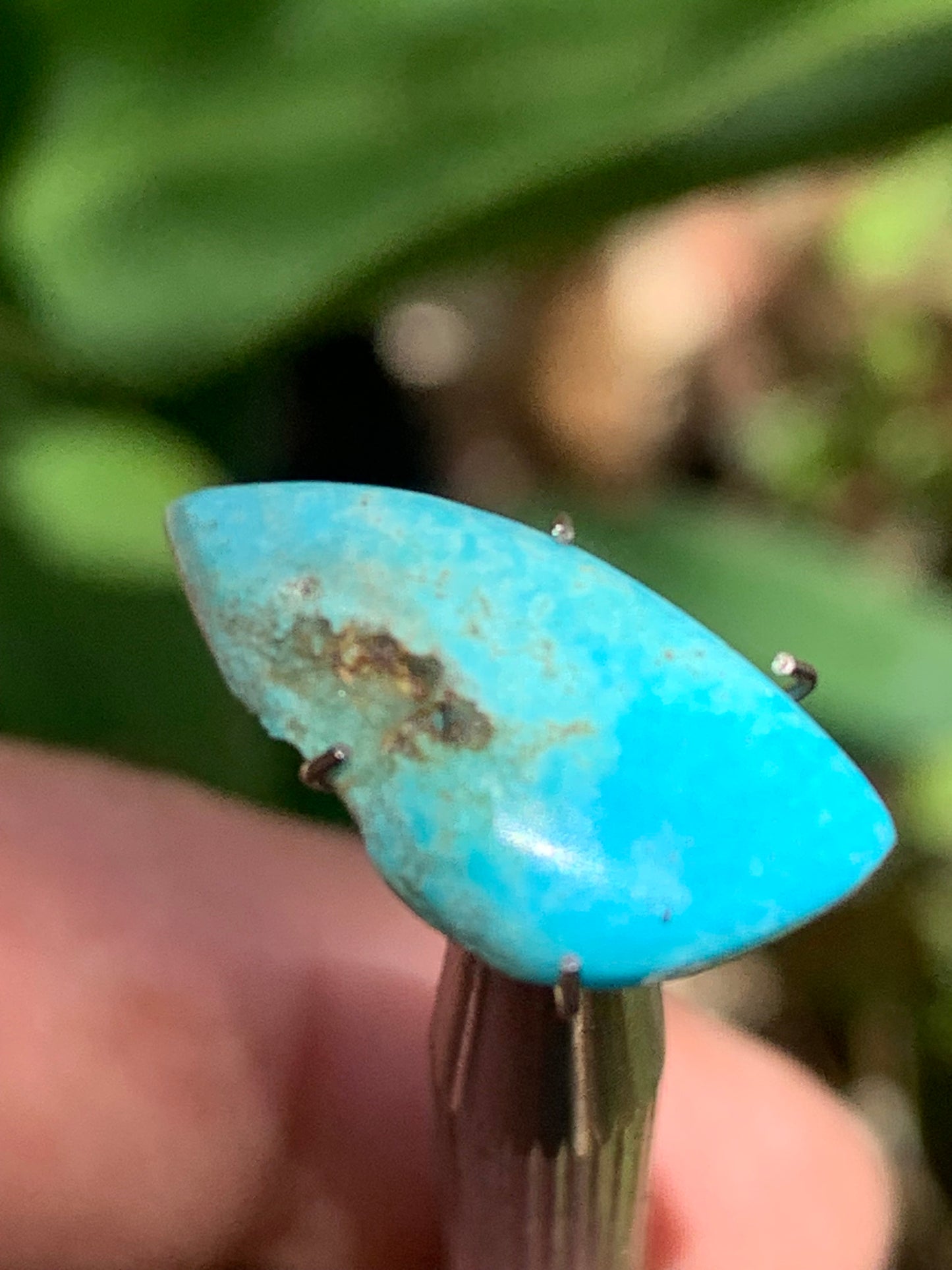 Turquoise, 20mm cabochon x10 x3 - 3 carats. Perfect for jewelry, collections, exhibitions...