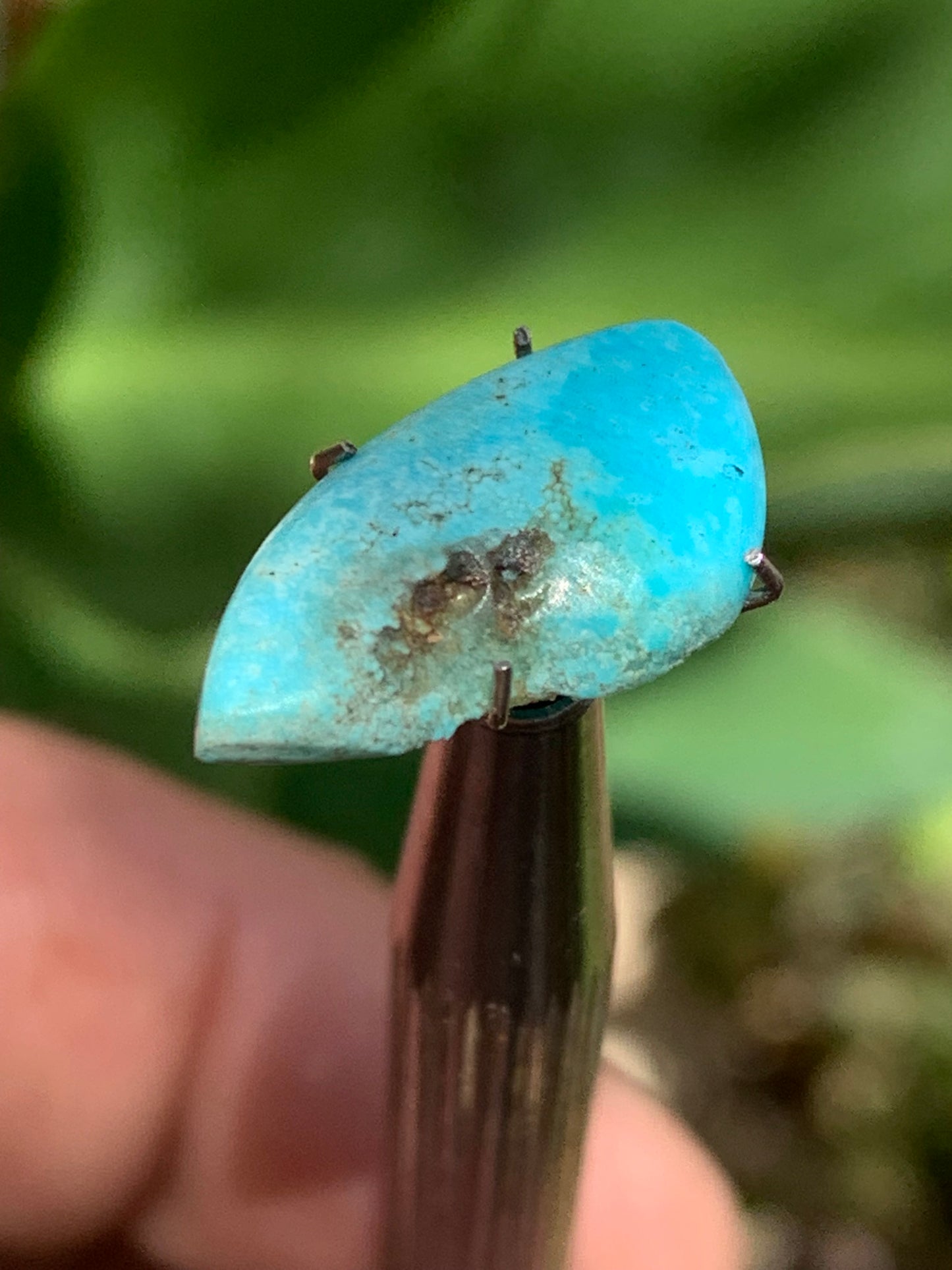 Turquoise, 20mm cabochon x10 x3 - 3 carats. Perfect for jewelry, collections, exhibitions...