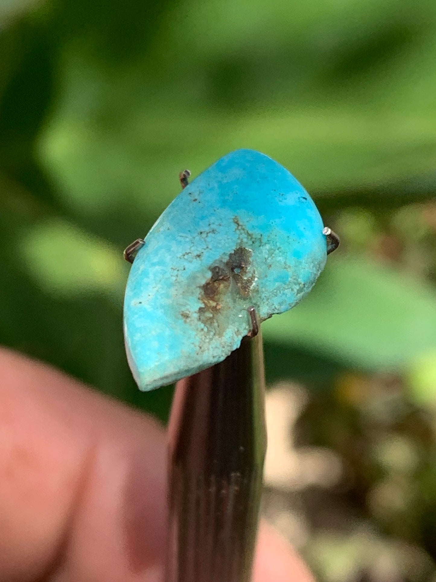 Turquoise, 20mm cabochon x10 x3 - 3 carats. Perfect for jewelry, collections, exhibitions...