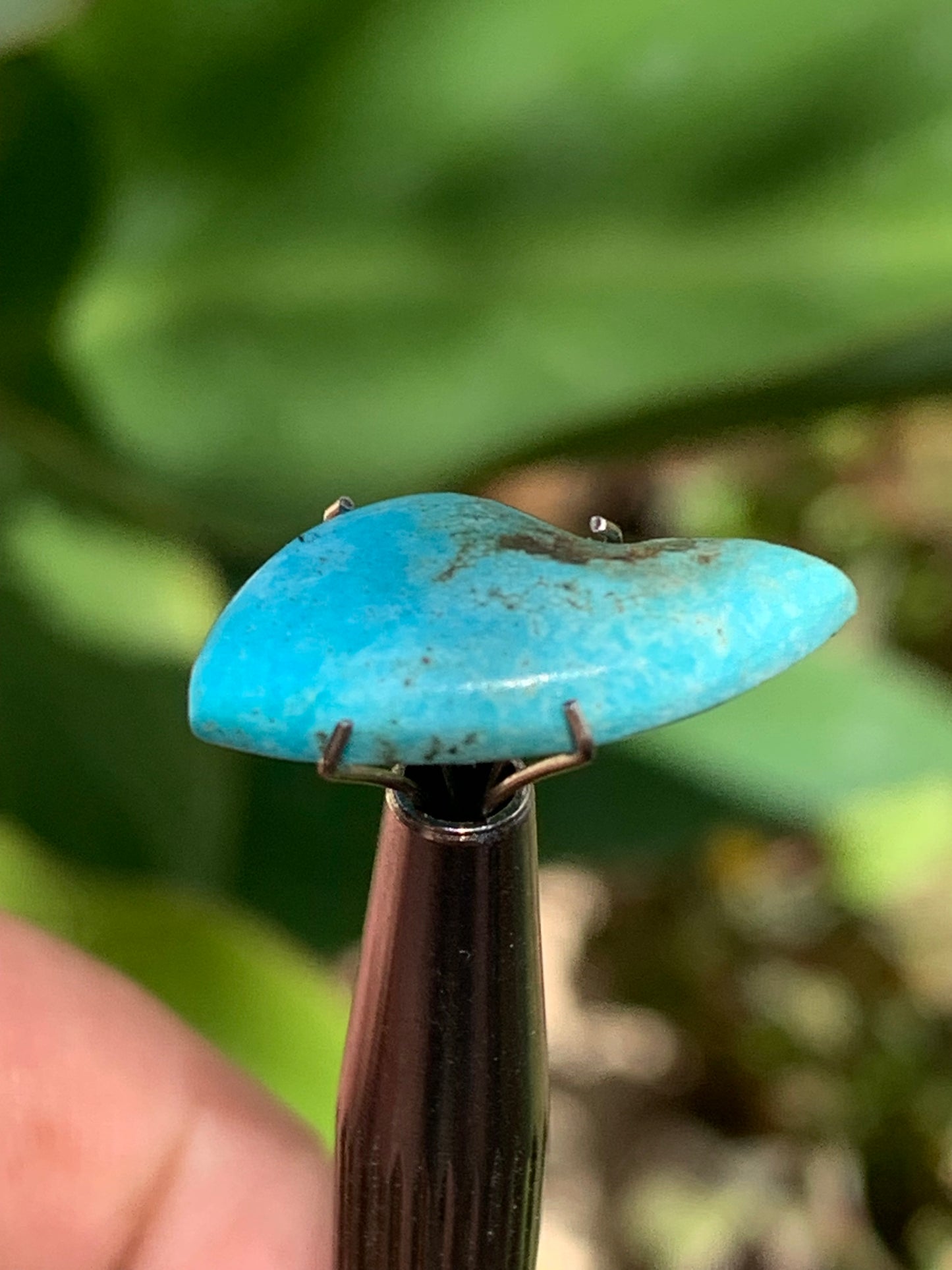 Turquoise, 20mm cabochon x10 x3 - 3 carats. Perfect for jewelry, collections, exhibitions...