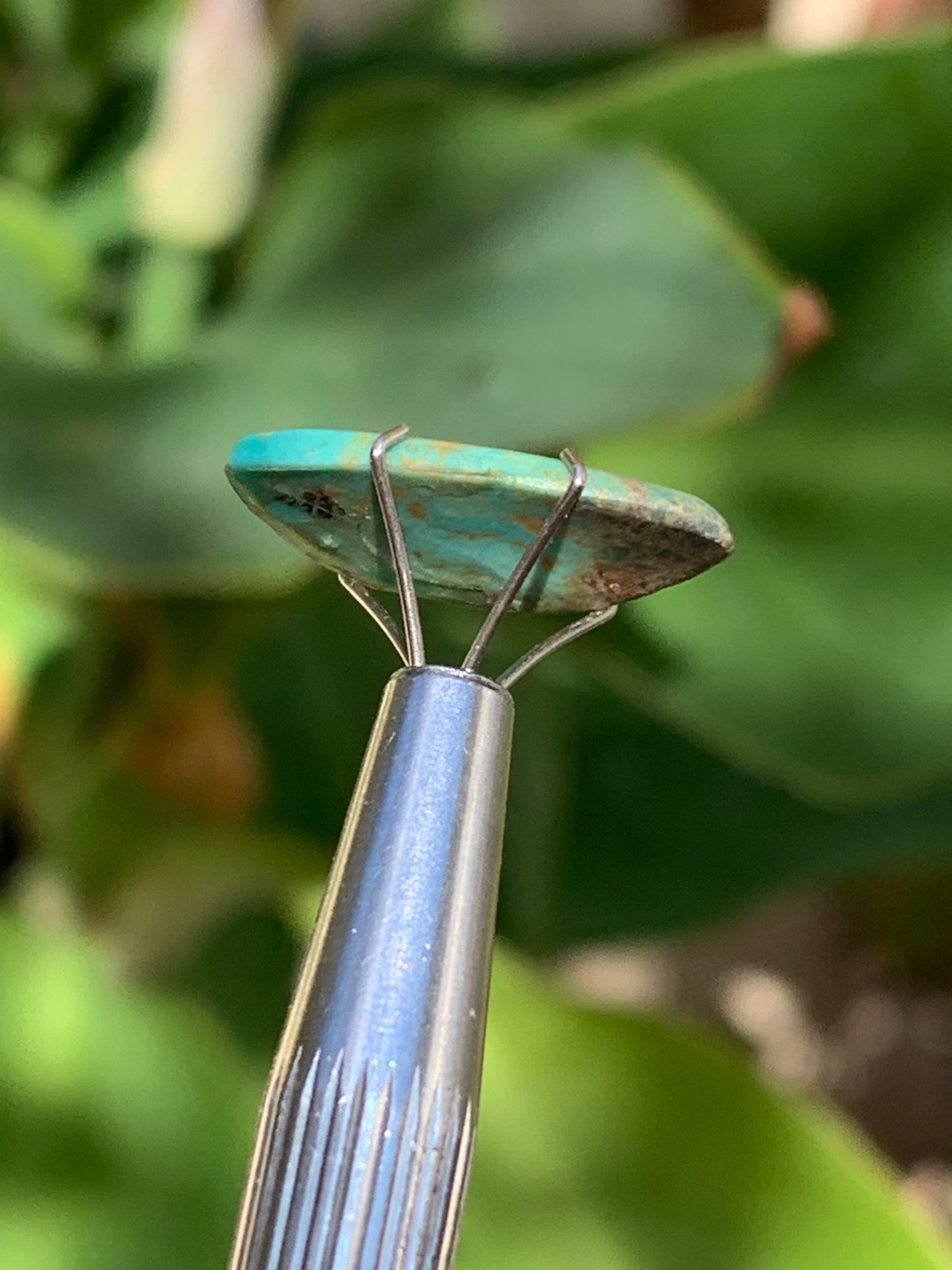 Turquoise, cabochon de 17mm x10 x2 - 2 carats. Parfait en bijouterie, collection ,exposition...