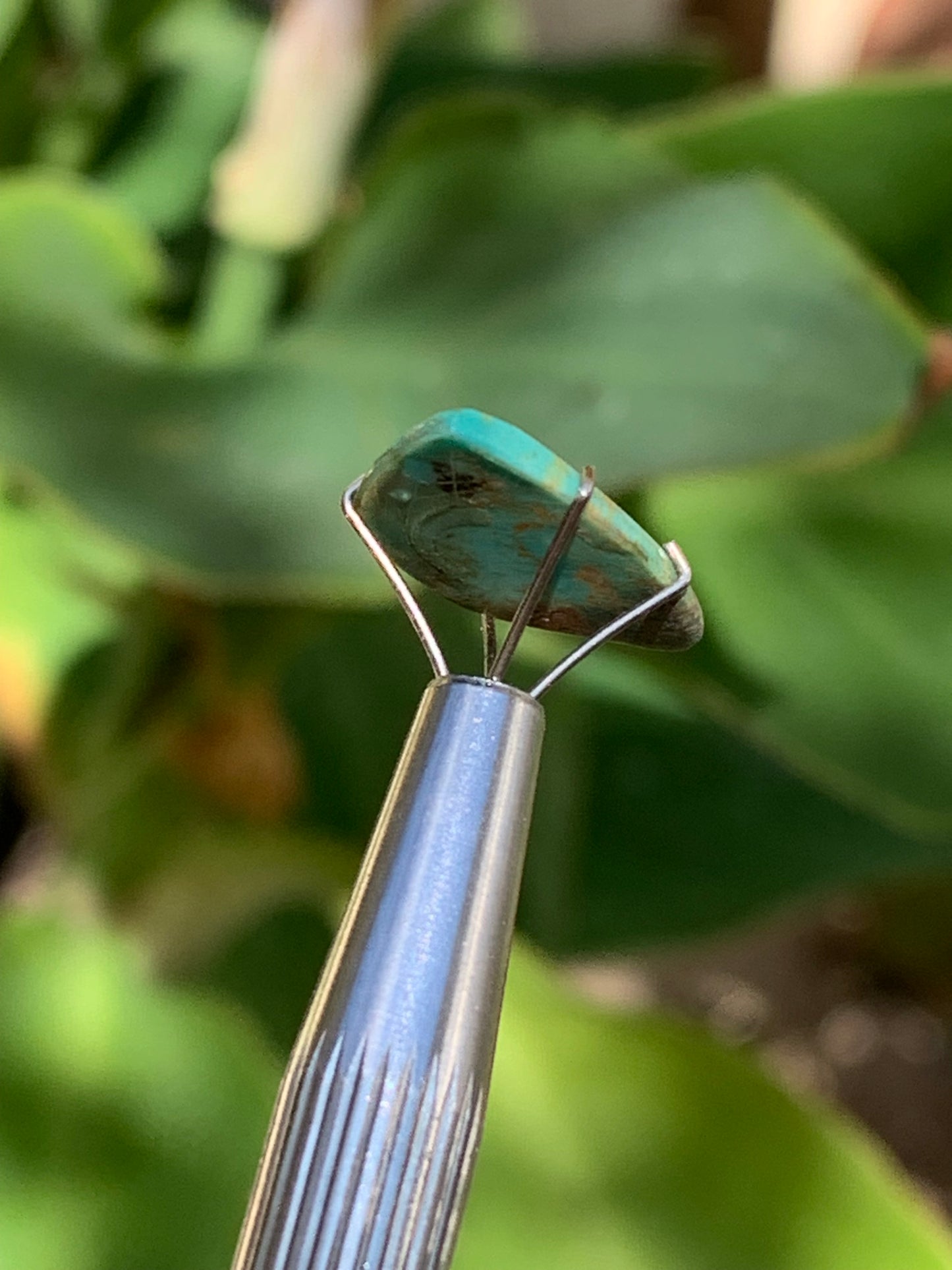 Turquoise, cabochon de 17mm x10 x2 - 2 carats. Parfait en bijouterie, collection ,exposition...