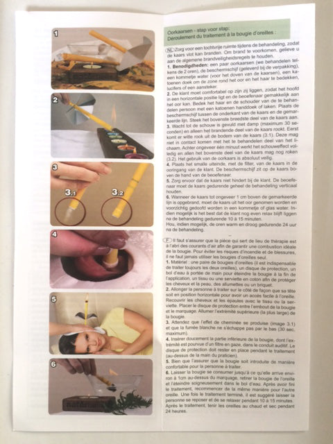 These natural ear candles are made from a blend of food-grade paraffin wax and beeswax. Helps reduce chronic ear problems!