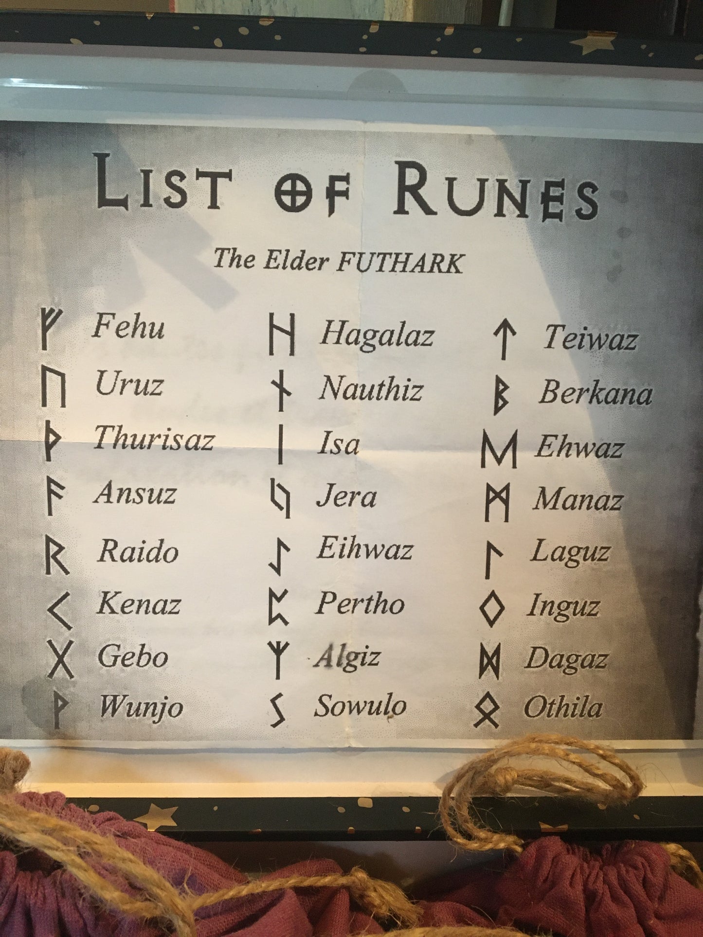Selection of wooden runes, 25 engraved stones, approximately 2.5 centimeters in size. Very high quality, handmade according to the rules! Perfect!