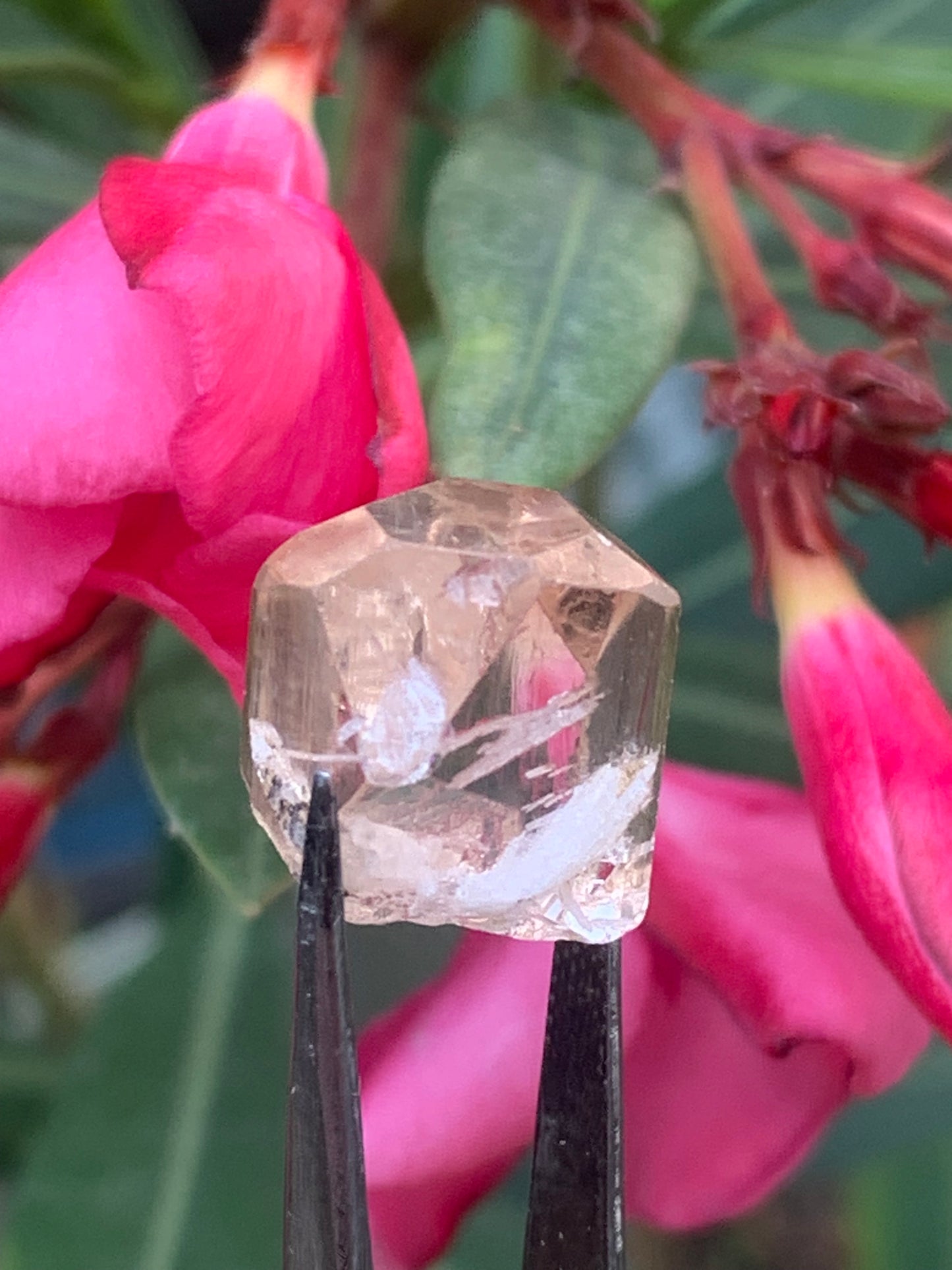 Topaze Impériale, superbe cristal naturel de 15mm x12 x11 - 4,6 grammes/ 23 carats. Belle pièce de collection, unique et assez rare sur le marché !