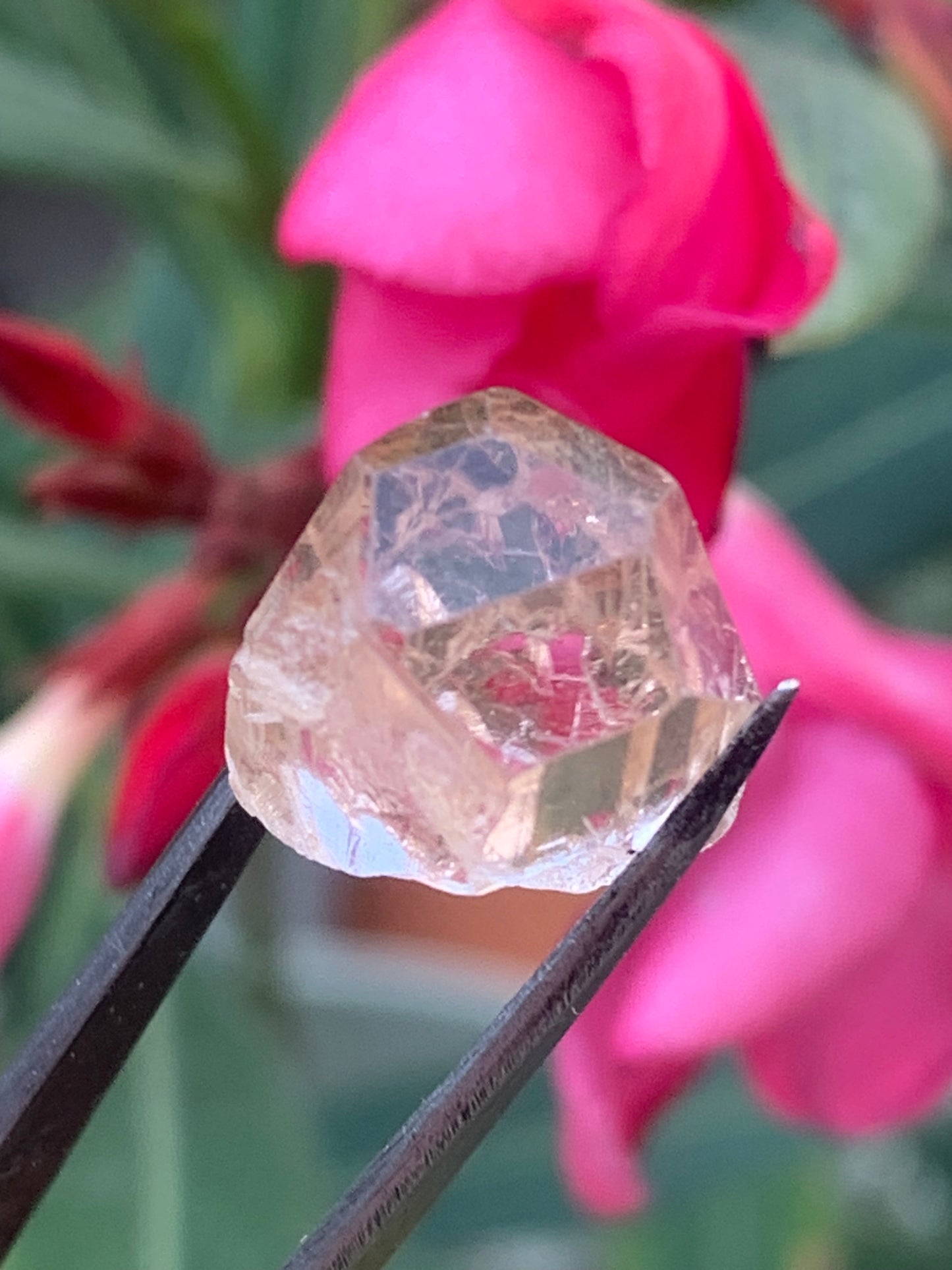 Topaze Impériale, superbe cristal naturel de 15mm x11 x10 - 4,1 grammes/ 20,5 carats. Belle pièce de collection, unique et assez rare !