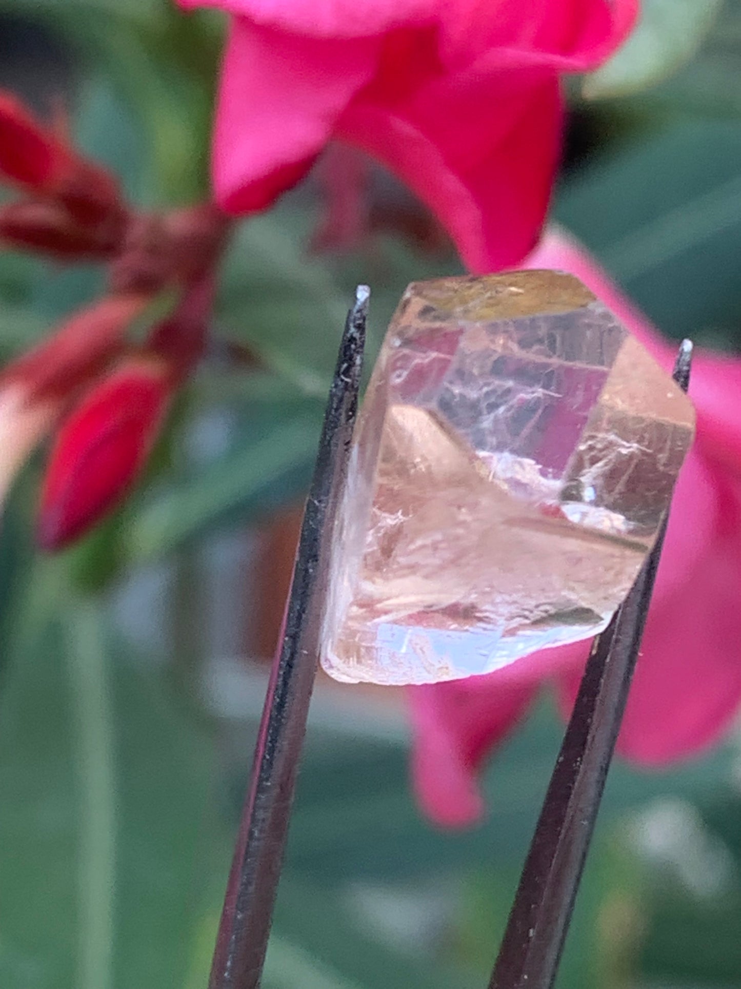 Topaze Impériale, superbe cristal naturel de 15mm x11 x10 - 4,1 grammes/ 20,5 carats. Belle pièce de collection, unique et assez rare !