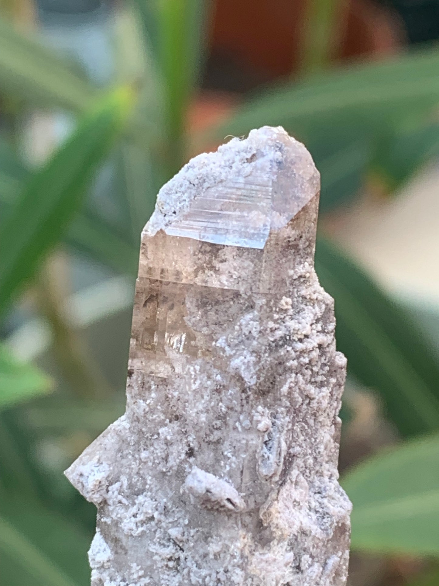 Imperial Topaz, superb natural crystal measuring 55mm x 18mm x 15mm - 13.1 grams. Beautiful collector's item, unique and quite rare!
