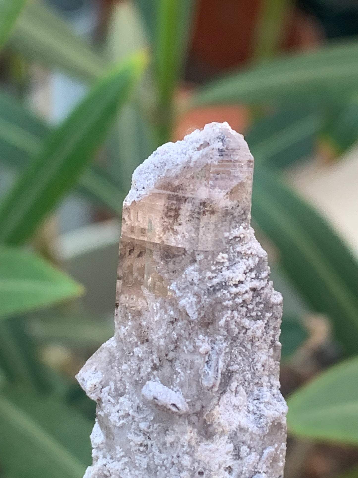 Imperial Topaz, superb natural crystal measuring 55mm x 18mm x 15mm - 13.1 grams. Beautiful collector's item, unique and quite rare!