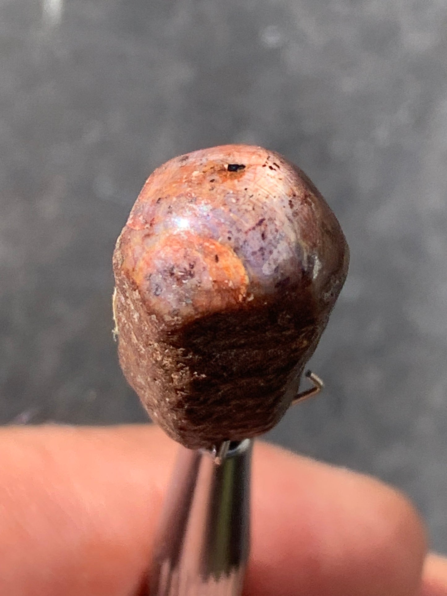 Rubis étoilé semi poli, de 25mm x14 x12 - 9,1 grammes. Parfait en bijouterie, collection ,exposition...
