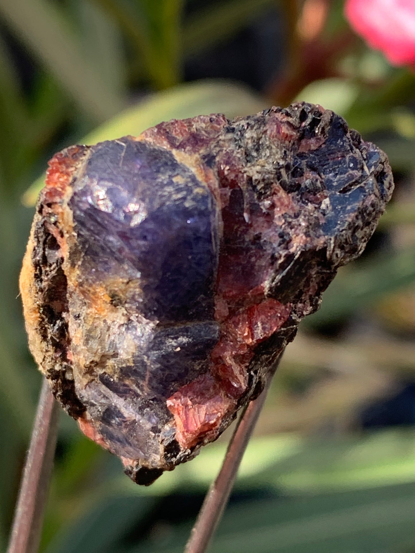 Rubis sur gangue de Zoisite, 25mm x24 x 23 - 17,7 grammes. Parfait en collection, exposition, lapidage...