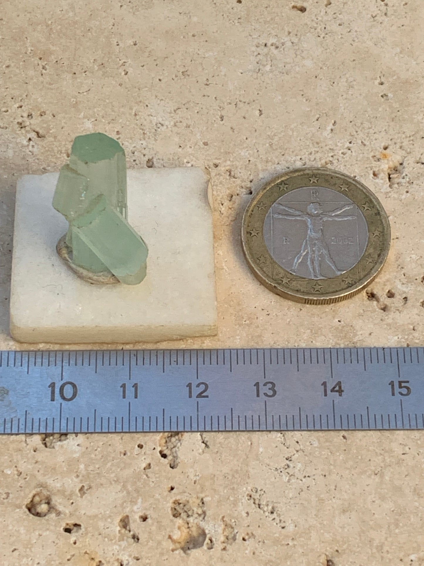 Aigue-marine, macle de cristaux naturels de 21mm x14 x11 - 17,5 grammes. Parfait en bijouterie, collection ,exposition...