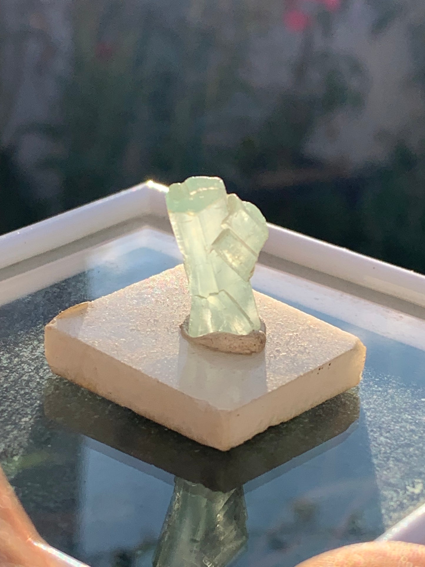 Aigue-marine, macle de cristaux naturels de 21mm x14 x11 - 17,5 grammes. Parfait en bijouterie, collection ,exposition...