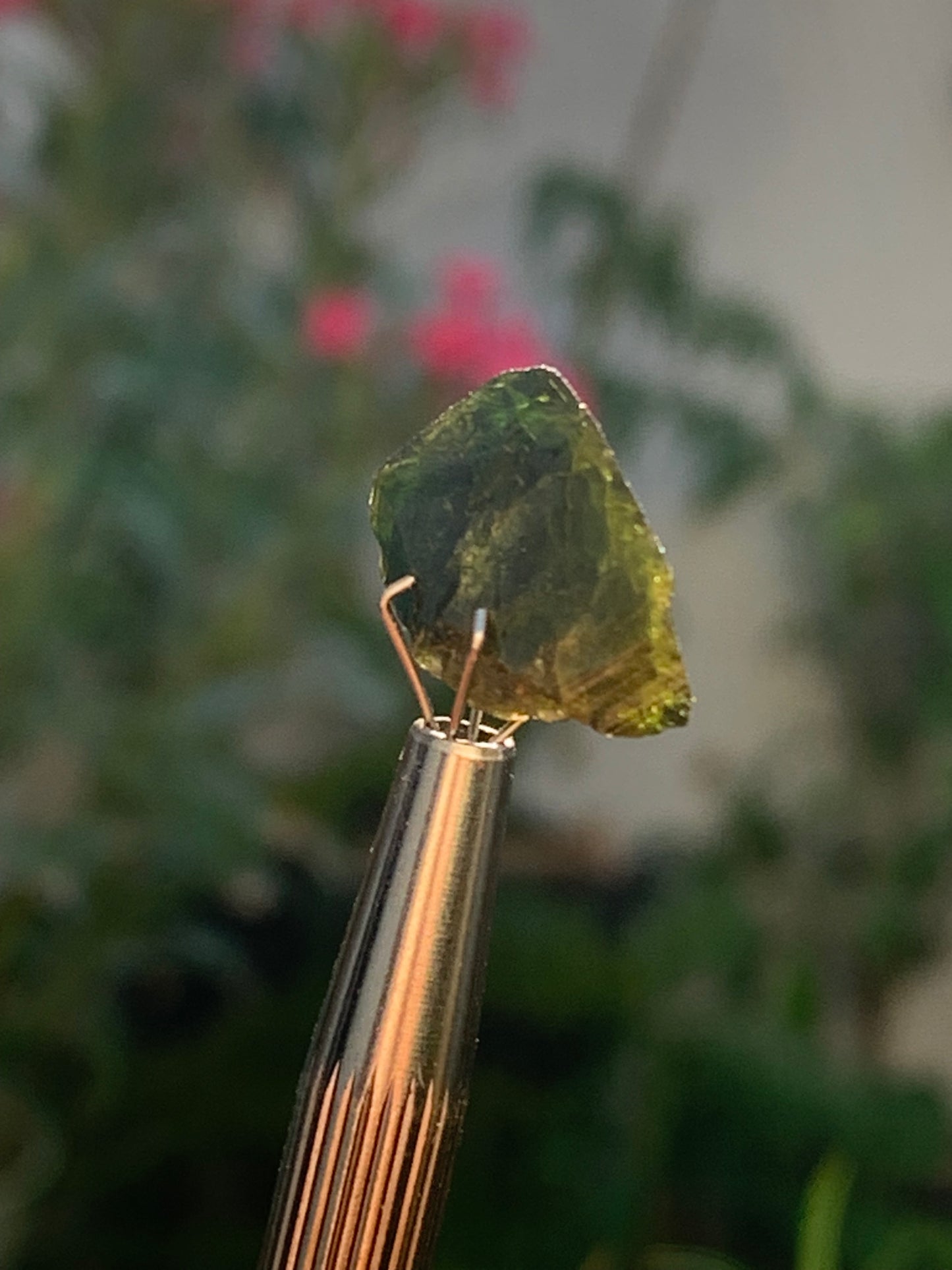 Vesuvianite also called Idocrase (little known), specimen of 19 mm x 14 x 8 - 2 grams! Superb little piece!