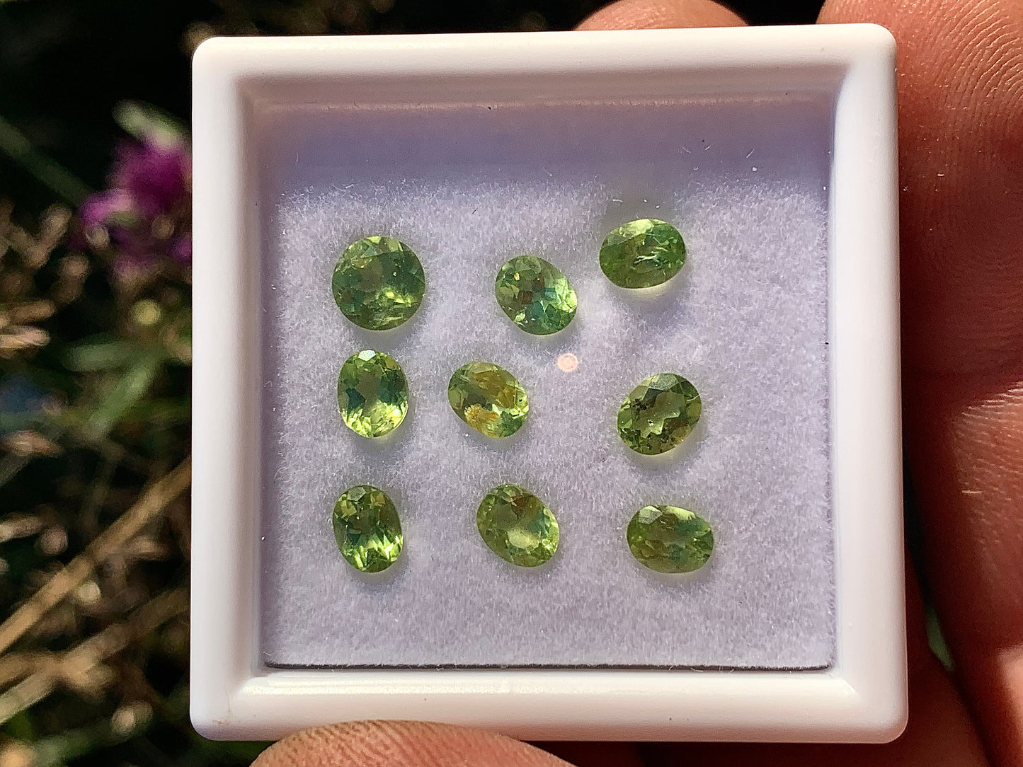 Péridot, pierres facettées vendus en lot ou à l'unité, de 5mm x4 x2 environ - 0,5 carat en moyenne. Parfait en collection, bijouterie, exposition...