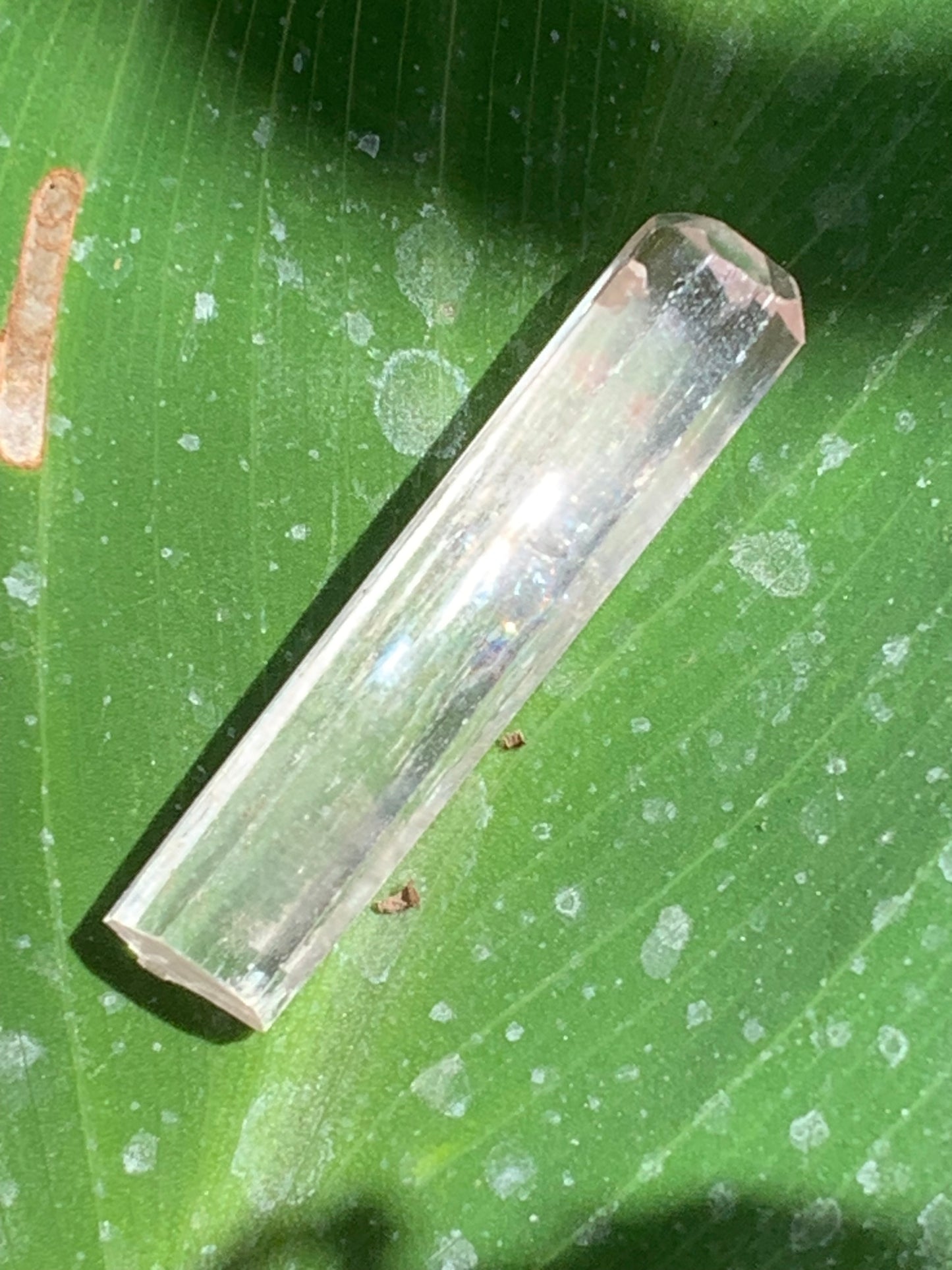 Kunzite, spècimen de 40mm x10 x 8 - 6 grammes. Parfait pour la bijouterie, collection, exposition...
