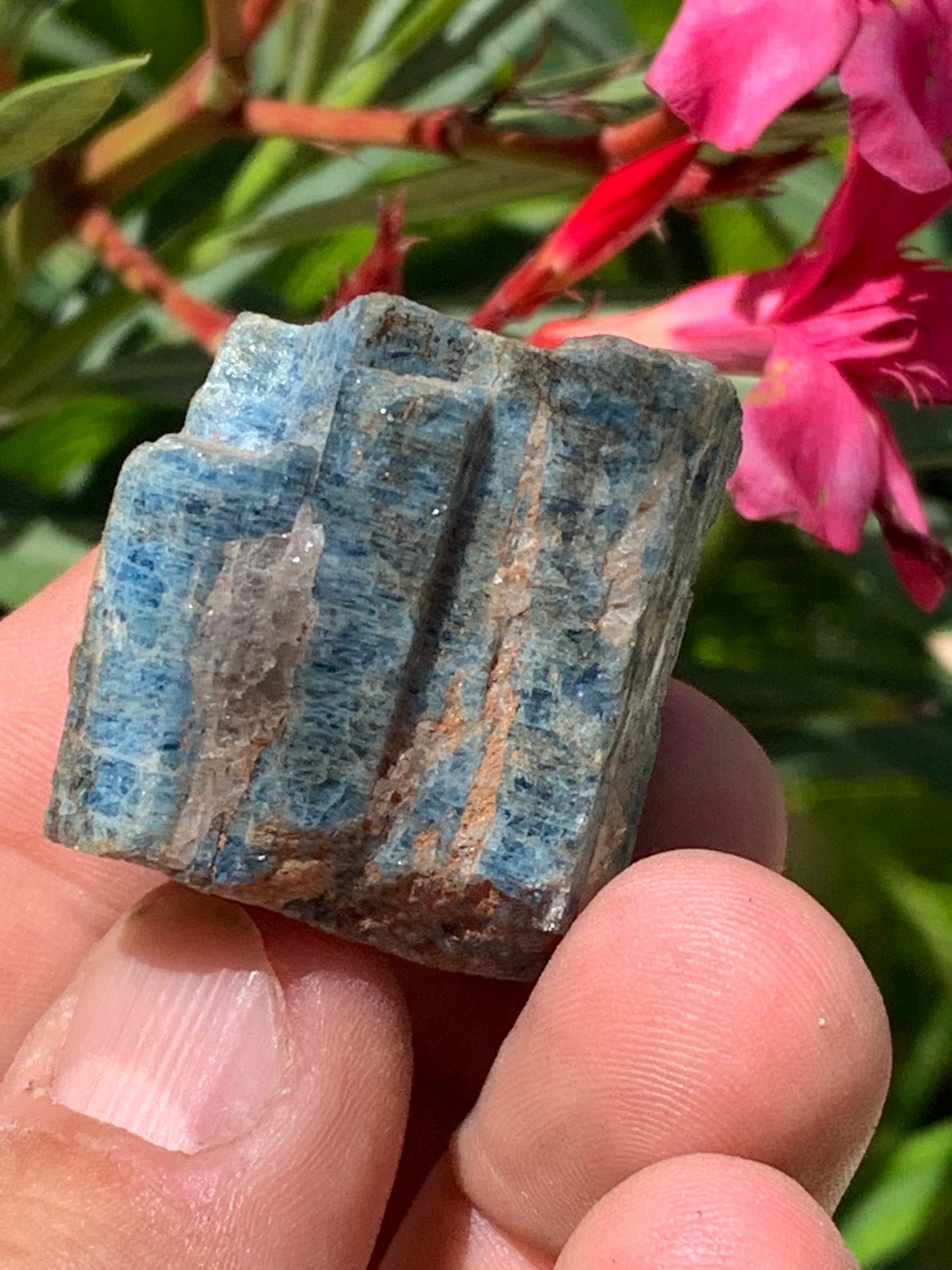 Béryl bleu, spécimen de 34mm x 32 x 30 - 49,3 grammes. Parfait en collection, exposition, lithothérapie...