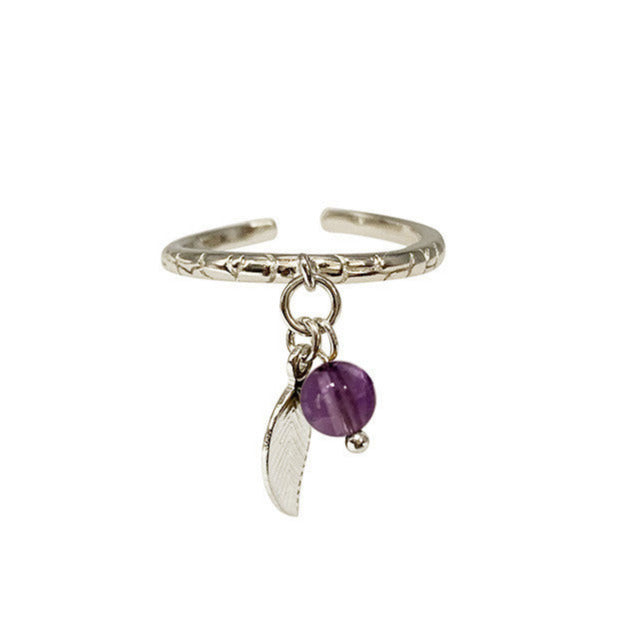 Sélection de 3 jolies bagues avec plumes et pierre au choix : œil de tigre, améthyste, labradorite. Faites en Argent 0.025 ! Taille de 50 à 60 Fr