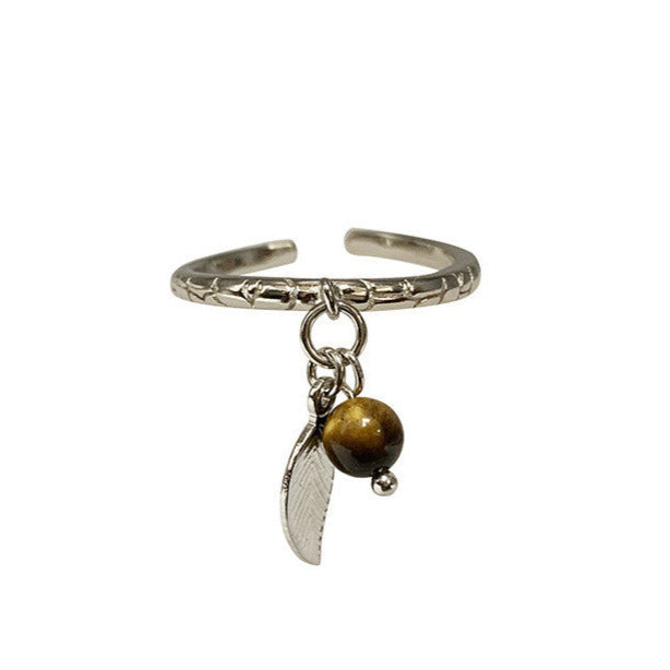Sélection de 3 jolies bagues avec plumes et pierre au choix : œil de tigre, améthyste, labradorite. Faites en Argent 0.025 ! Taille de 50 à 60 Fr