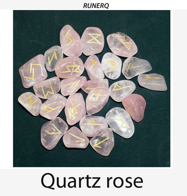 Selection of stone runes, 25 engraved stones of approximately 2 to 3 cm, 5 stones to choose from, very good quality! Perfect!