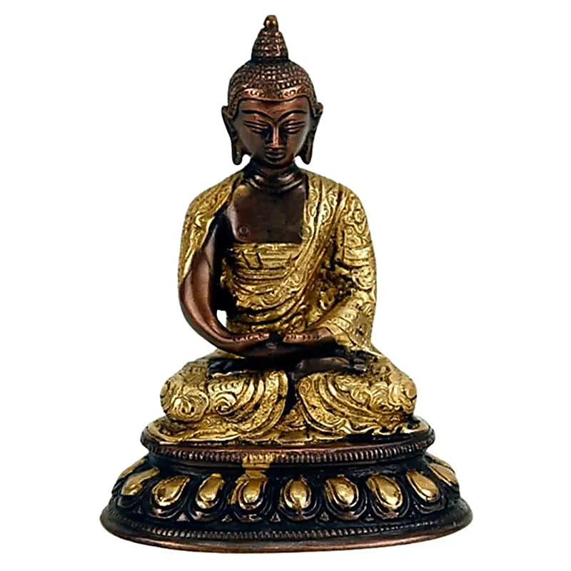 Selection of brass Buddhas, models from 13 to 20cm (your choice). Sacred Buddhist deity! Very good quality, perfect in a meditation room, altar, collection, exhibition...!