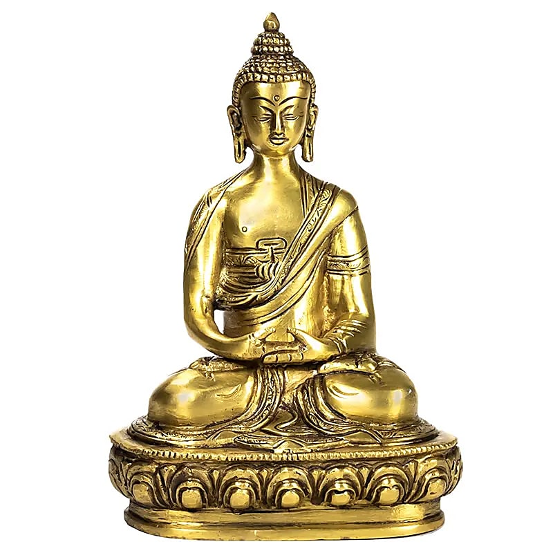 Selection of brass Buddhas, models from 13 to 20cm (your choice). Sacred Buddhist deity! Very good quality, perfect in a meditation room, altar, collection, exhibition...!