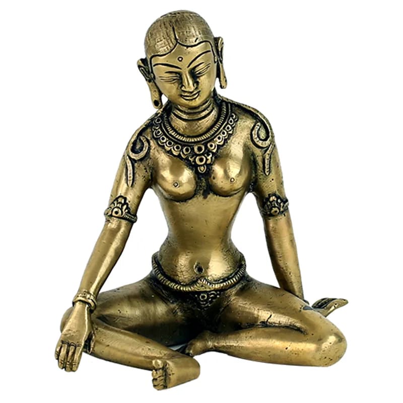 Parvati (Père de Ganesh), en métal (laiton), 15 centimètres - 1100 grammes. Signifie « celle des montagnes », parce qu'on présume que ses parents soient les Himavat, les montagnes dans le massif de l'Himalaya !