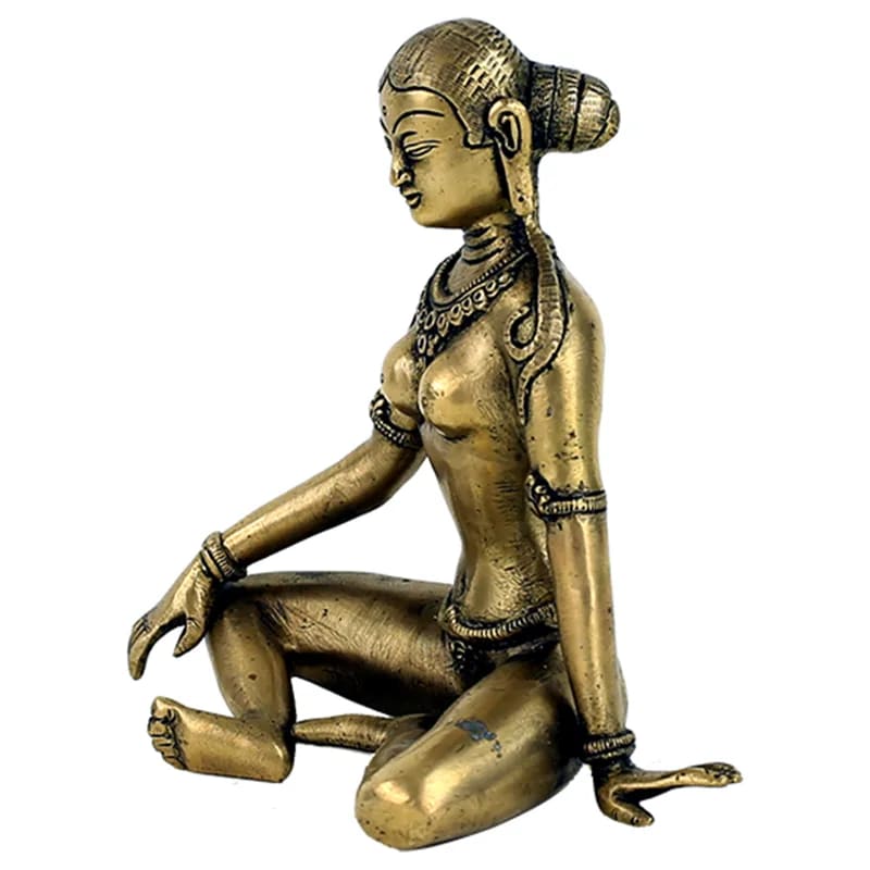 Parvati (Père de Ganesh), en métal (laiton), 15 centimètres - 1100 grammes. Signifie « celle des montagnes », parce qu'on présume que ses parents soient les Himavat, les montagnes dans le massif de l'Himalaya !
