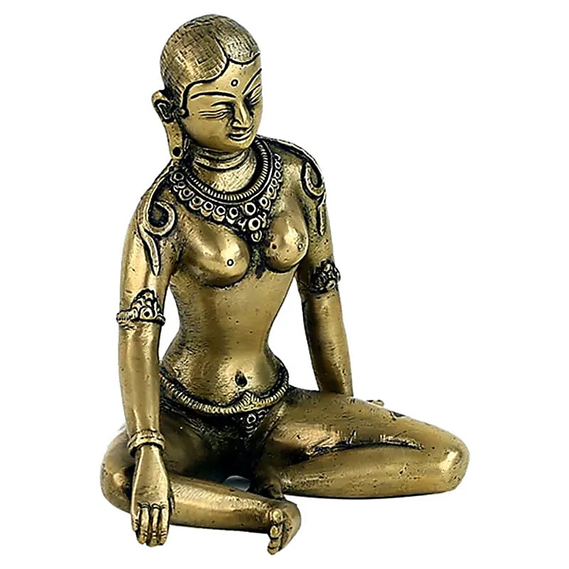 Parvati (Père de Ganesh), en métal (laiton), 15 centimètres - 1100 grammes. Signifie « celle des montagnes », parce qu'on présume que ses parents soient les Himavat, les montagnes dans le massif de l'Himalaya !