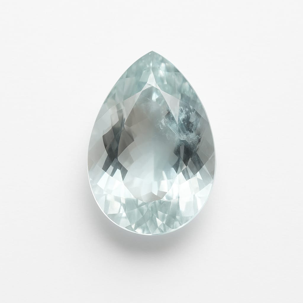 Aigue-marine, magnifique pierre fine tallée de 1,06 carat. Parfait en bijouterie, collection ,exposition...