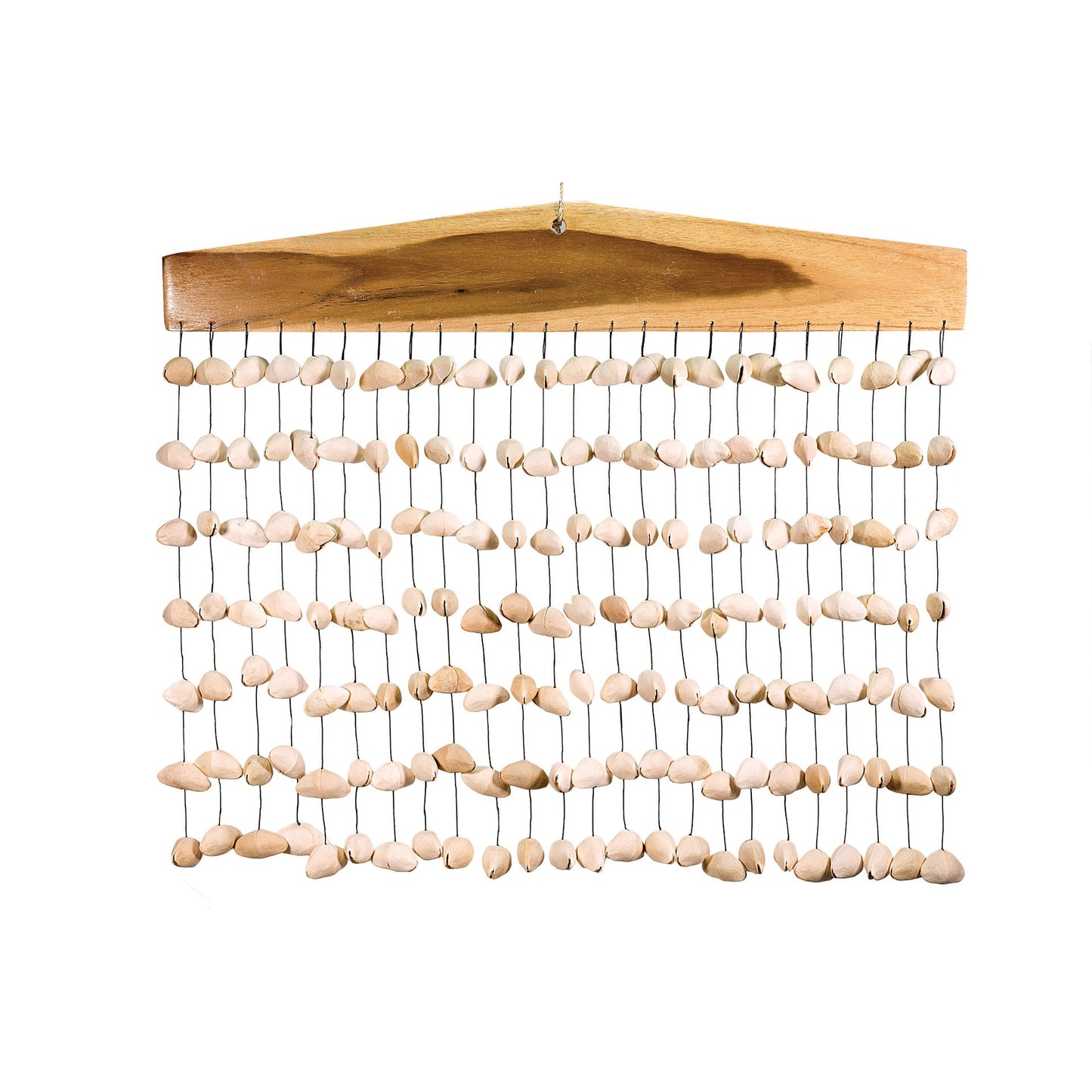 Bar Chimes/ Tree Chimes/ Seed Curtains, 50x50 centimeters, 4 seed patterns to choose from. A fascinating instrument found in the world of percussion. Sounds reminiscent of the wind in the branches!