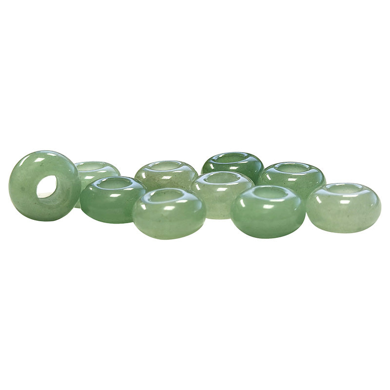 Perles en pierres naturelles de 14 millimètres de diamètre avec un trou d'environ 6 mm. Parfait pour vos projets de bijoux, macramé. Disponible en Sodalite, Œil de Tigre, Quartz Rose, Aventurine, Onyx, Cornaline ou bien en assortiment. Vendu par 10 !