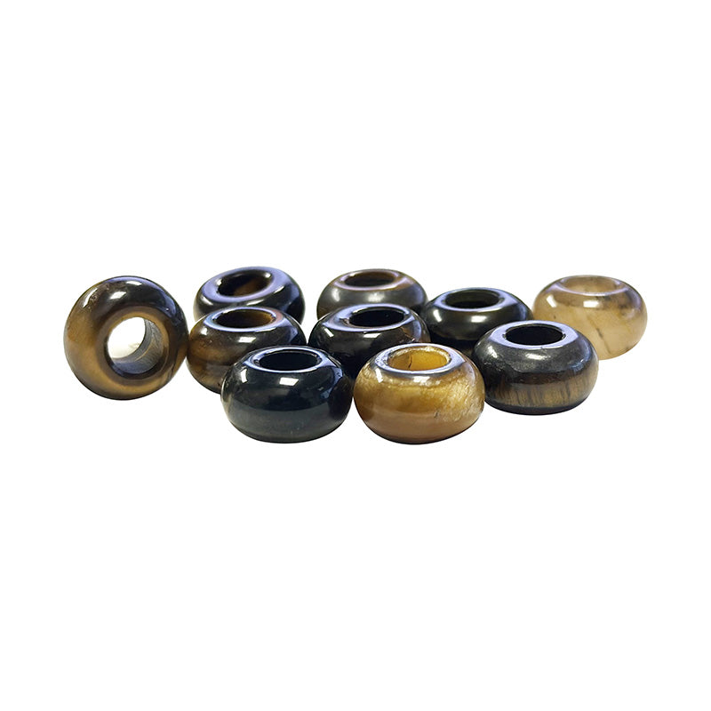 Perles en pierres naturelles de 14 millimètres de diamètre avec un trou d'environ 6 mm. Parfait pour vos projets de bijoux, macramé. Disponible en Sodalite, Œil de Tigre, Quartz Rose, Aventurine, Onyx, Cornaline ou bien en assortiment. Vendu par 10 !