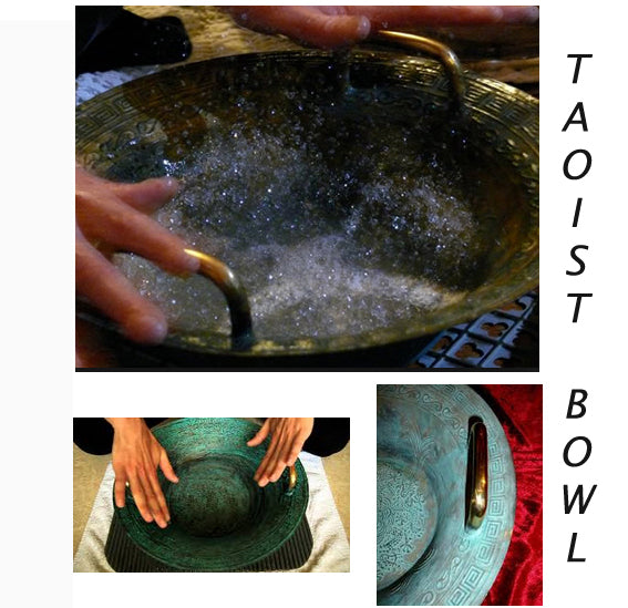 Taoist bronze bowl (rare), size 39 centimeters - 2250 grams, dates back to the Han Dynasty, more than 2000 years ago!