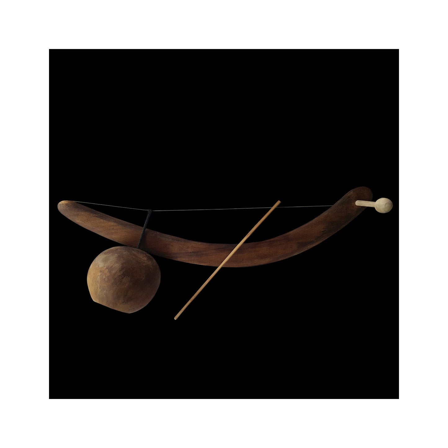 Berimbao, instrument à 1 corde de 65 centimètres. Pour musique et chant diphonique. Parfait pour débuter ou étudier !