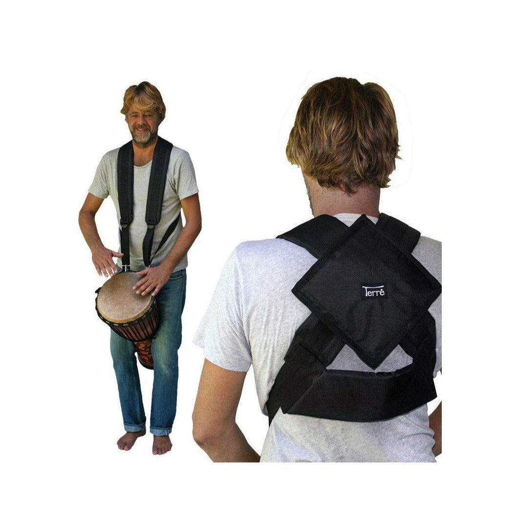 A selection of djembe accessories, including straps for standing up. 4 models to choose from. Perfect for djembes measuring 40 to 70 centimeters or other instruments!