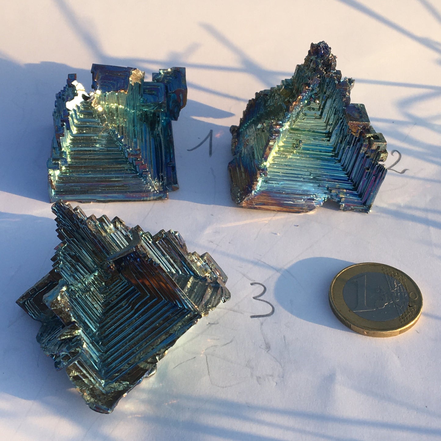 Bismuth, spécimens au choix de 42mm x 40 x 40 - 65 grammes environ ! Parfait pour collection, exposition...
