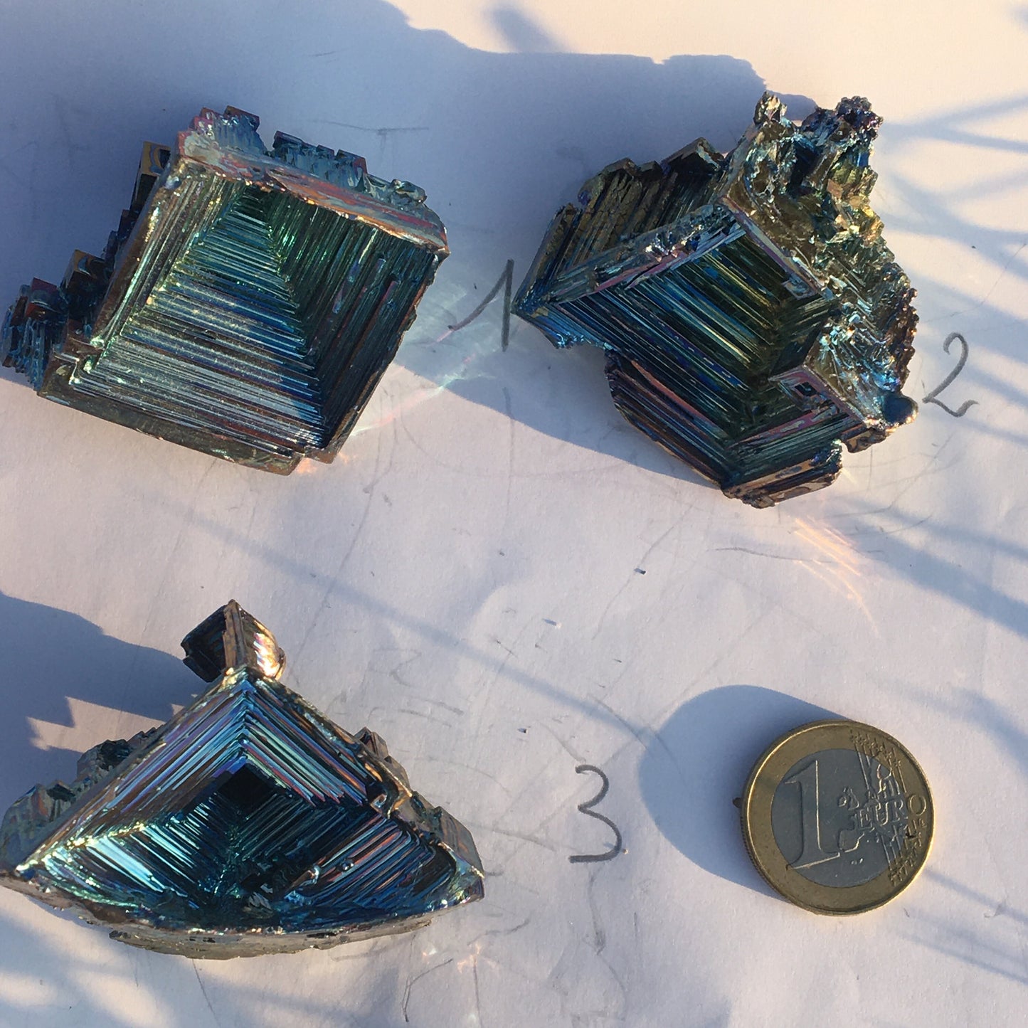 Bismuth, spécimens au choix de 42mm x 40 x 40 - 65 grammes environ ! Parfait pour collection, exposition...