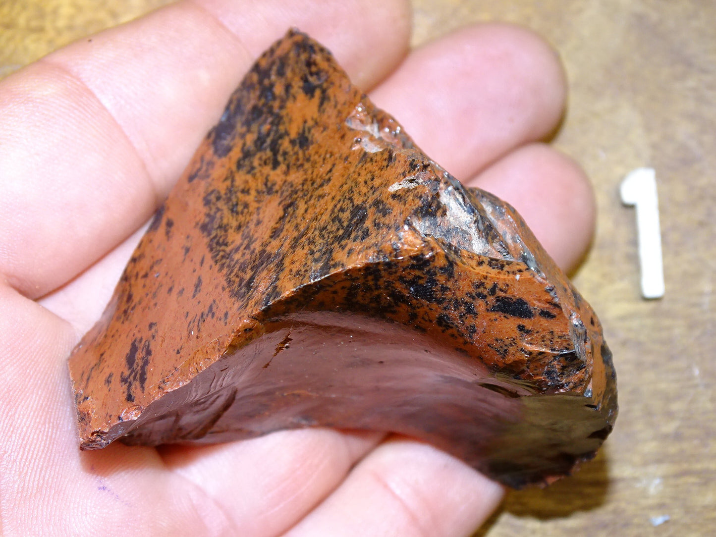 Obsidienne Acajou - Pièces brutes de 25 à 45 grammes - de 60 x 40 x 30mm !