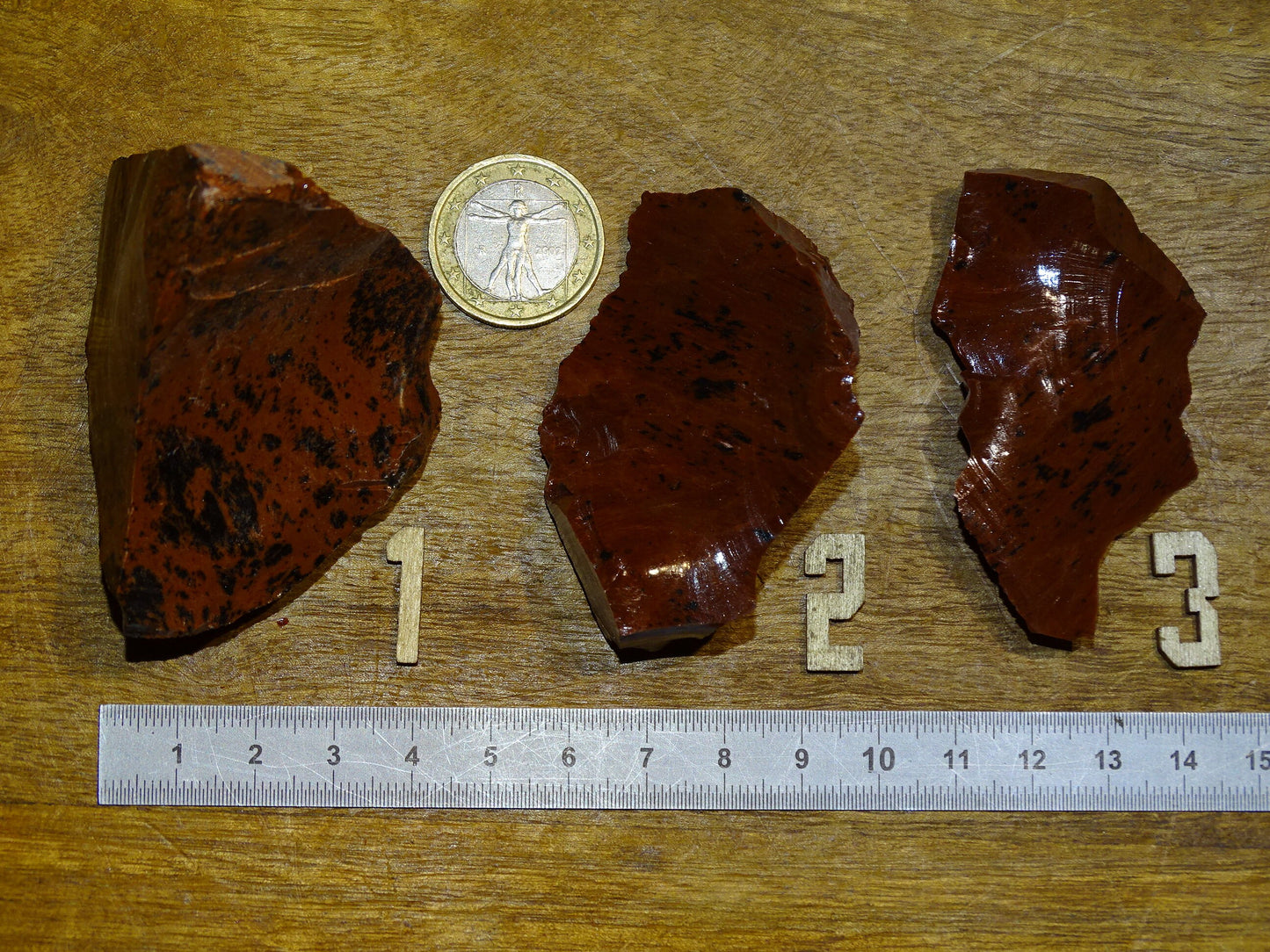 Obsidienne Acajou - Pièces brutes de 25 à 45 grammes - de 60 x 40 x 30mm !